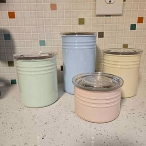 Canister Set Pastel Colors